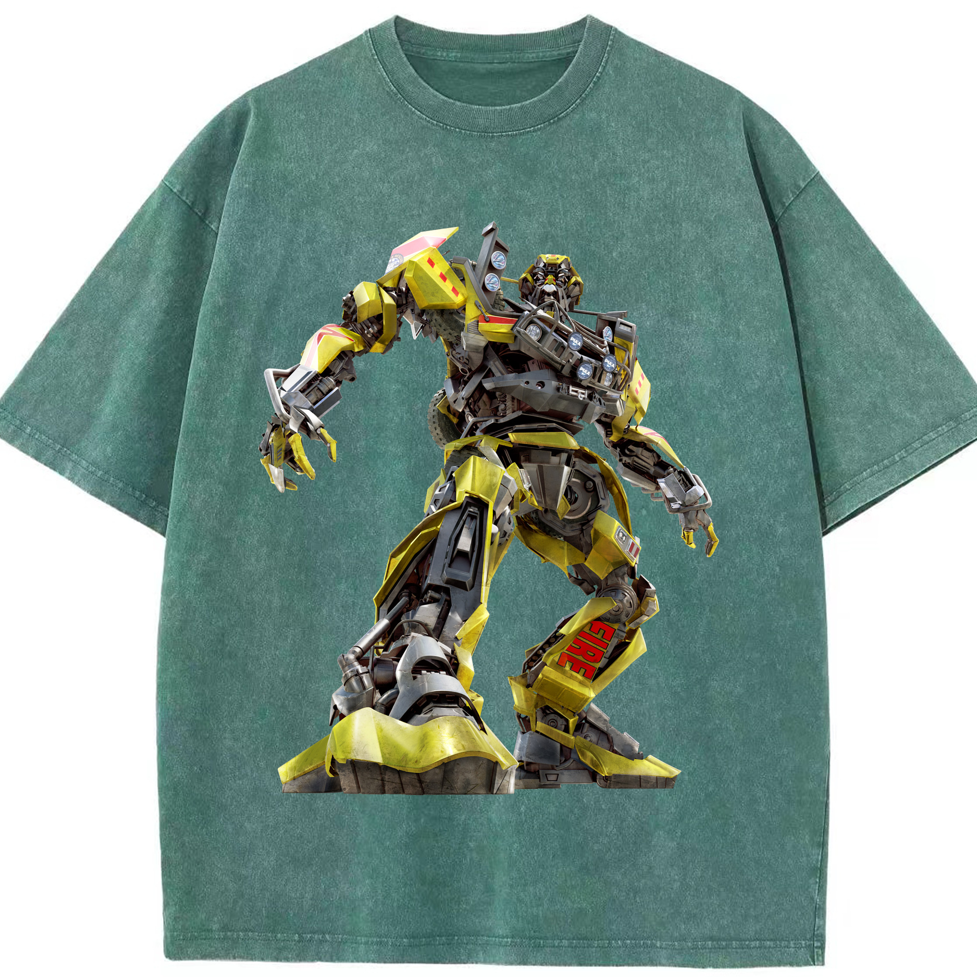（画像用）  綿100% ヴィンテージ風 半袖Tシャツ（フロントプリント）